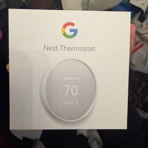 Google Nest Thermostat Snow G4CVZ Programmable Wi-Fi Smart Thermostat